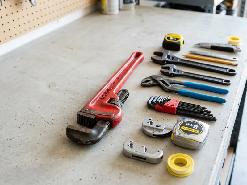 Professional plumbers in Lawrence Creek, OK equipped with top-tier tools for residential and commercial plumbing services.